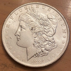 1884-O Morgan Silver Dollar