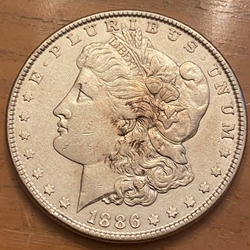 1886 Morgan Silver Dollar