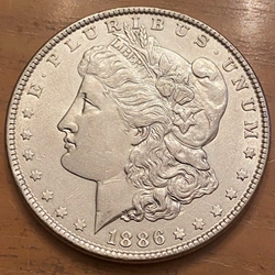 1886 Morgan Silver Dollar