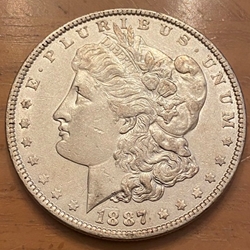 1887 Morgan Silver Dollar