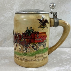 Beer Stein, Anheuser-Busch, CSL19 Budweiser Holiday 1980