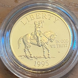 1995-W Proof Civil War Battlefields $5 Gold Coin, 1 Each