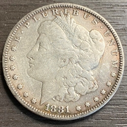 1881 Morgan Silver Dollar