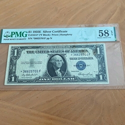 Silver Certificate, 1935E $1.00, *36625701F