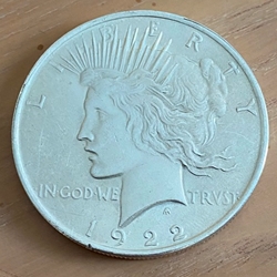 1922 Peace Silver Dollar