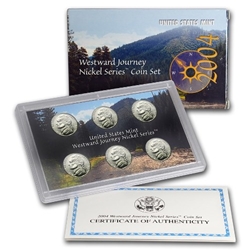 2004 6-Coin Westward Journey Nickel Set