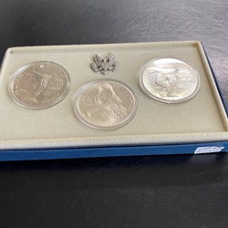 1983-P-D-S Uncirculated Olympic Silver Dollar Set