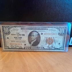 National Bank Note, New York, New York, 1929, $10.00
