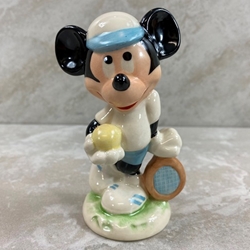 Disney Figurines, 17 218 11 Mickey Mouse Tennis Player, 1984, Tmk 6