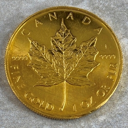 1997 Canadian Gold Maple Leaf 50 Dollars 1 oz Gold, 1 Each