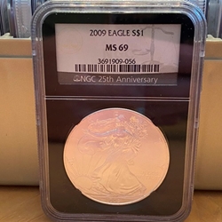 2009 American Eagle Silver One Ounce Certified / Slabbed MS69 - 056