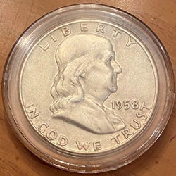 1958-D Franklin Half Dollar