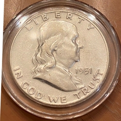 1951 Franklin Half Dollar