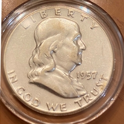 1957 Franklin Half Dollar