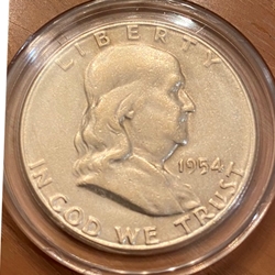 1954-S Franklin Half Dollar