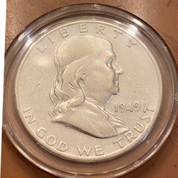 1949-S Franklin Half Dollar