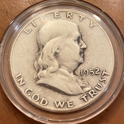 1952-S Franklin Half Dollar