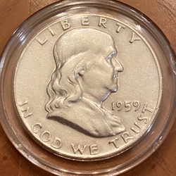 1959 Franklin Half Dollar