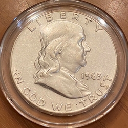 1963 Franklin Half Dollar