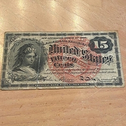 4th Forth Issue 15 Cents Fractional Currency