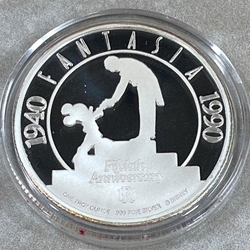 1940-1990, Fantasia, .999 Fine Silver Round