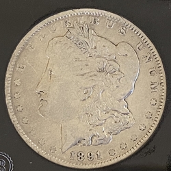1891 Morgan Silver Dollar