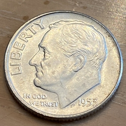 1953-S Roosevelt Dime BU Roll