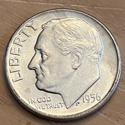 1956-D Roosevelt Dime BU Roll