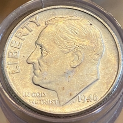 1946 Roosevelt Dime BU Roll