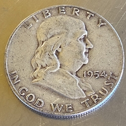 1954-S Franklin Half Dollar