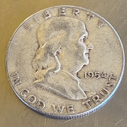 1954 Franklin Half Dollar