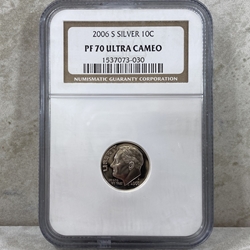 2006-S Roosevelt Dime, Silver, PF 70 Ultra Cameo