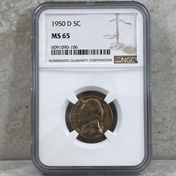 1950-D Jefferson Nickel, MS 65-106