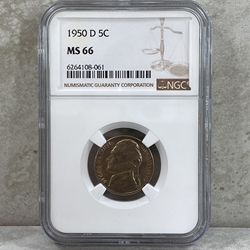 1950-D Jefferson Nickel, MS 66-061