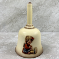 M.I. Hummel 865 Knit One, 1983 Miniature Bell, Tmk 8