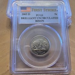 2005-D Jefferson Nickel, BU, First Strike, PCGS