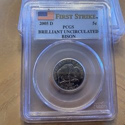 2005-D Jefferson Nickel, BU, First Strike, PCGS