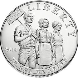 2014-P Civil Rights Act of 1964 Uncirculated Silver Dollar, Wanted