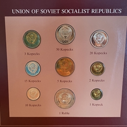 Coin Sets of All Nations, Soviet Union / Union of Soviet Socialist Republics (USSR)