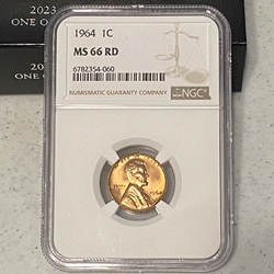 1964 Lincoln Cents MS66 RD-060