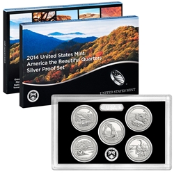 2014 America the Beautiful Quarters Proof Set - Silver