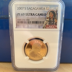 2007-S Sacagawea Dollar, Proof PF69 Ultra Cameo