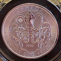 2020 Canada 10 Dollars - Elizabeth II Kraken 2 Oz .9999