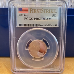 2014-S Jefferson Nickel, PR69DCAM