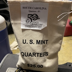 2000-P South Carolina, Washington Quarter, Original Mint Sewn Bag 100 Coins
