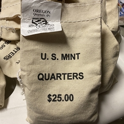 2005-P Oregon, Washington Quarter, Original Mint Sewn Bag 100 Coins