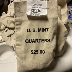 2000-P Maryland, Washington Quarter, Original Mint Sewn Bag 100 Coins