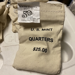 2006-P South Dakota, Washington Quarter, Original Mint Sewn Bag 100 Coins