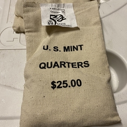 2000-P Virginia, Washington Quarter, Original Mint Sewn Bag 100 Coins