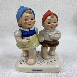 Goebel Figurines, Co-Boys, 17 603 11 Rosi + Rolf, Tmk 6